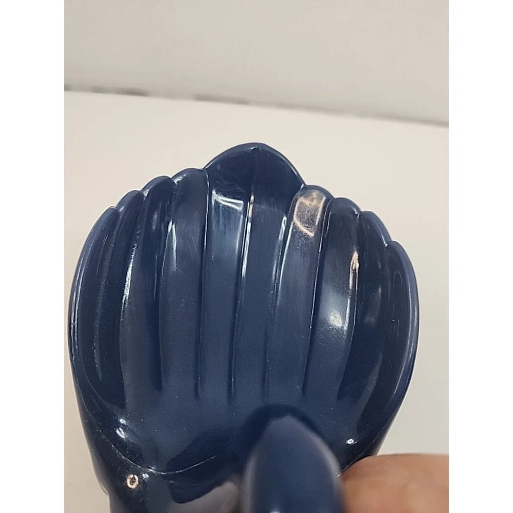 Vintage '94 Retro Acrylic Cobalt Blue Swan Shaped Soap Dish 5.5